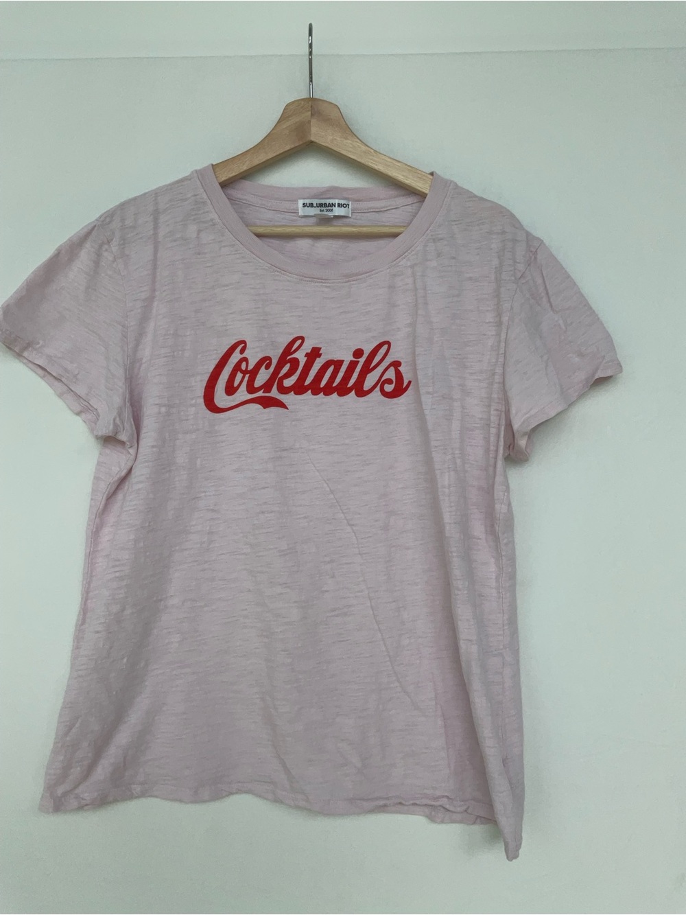 Sub_Urban Riot Light Pink 'Cocktails' Graphic Tee